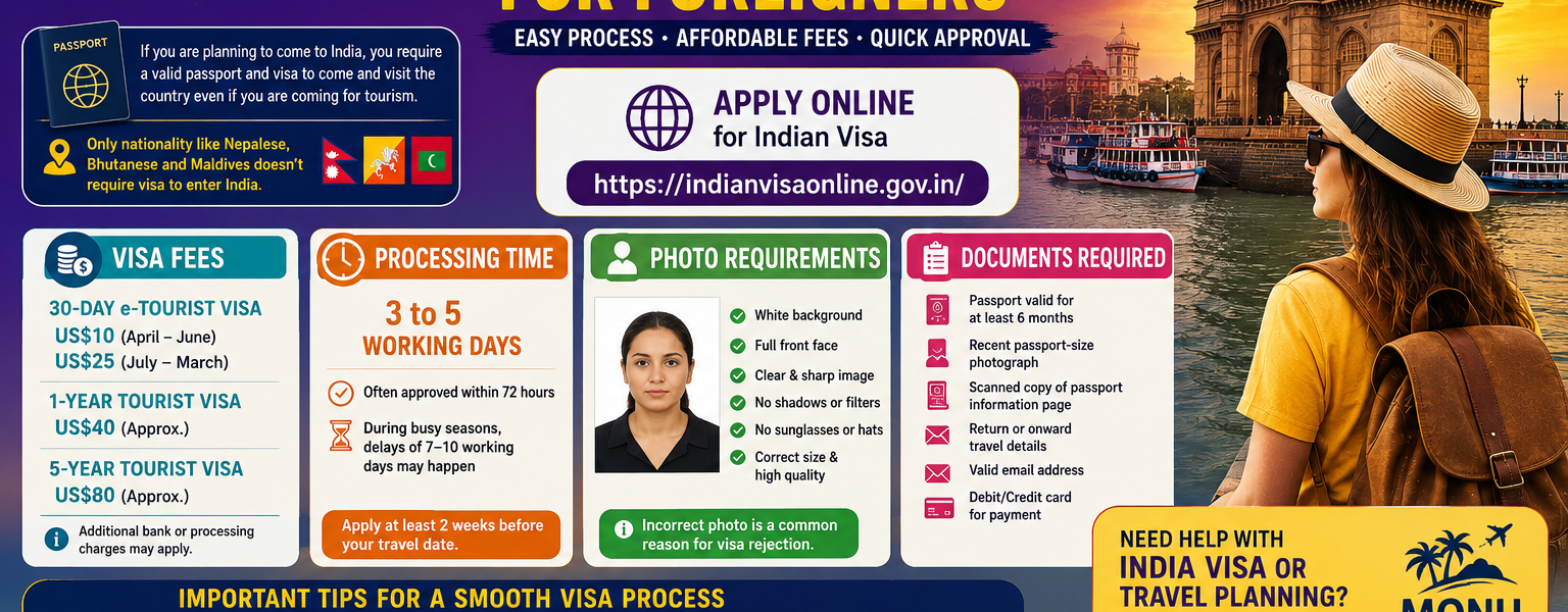 India tourist visa guide for foreigners